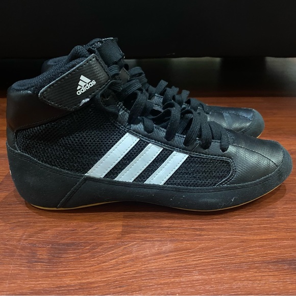 Adidas HVC 2 Youth Wrestling Boxing Shoes Black Q33839 Youth Kids Size US 5.5 - Picture 4 of 9